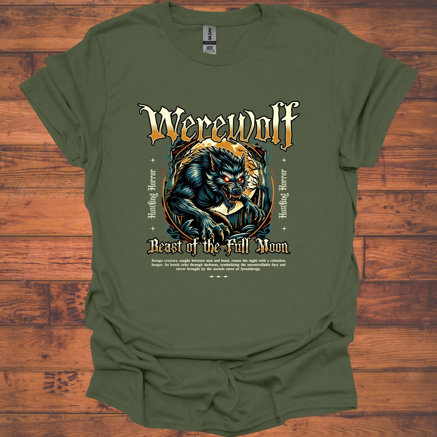 Werewolf Beast of the Full Moon Graphic T-shirt product