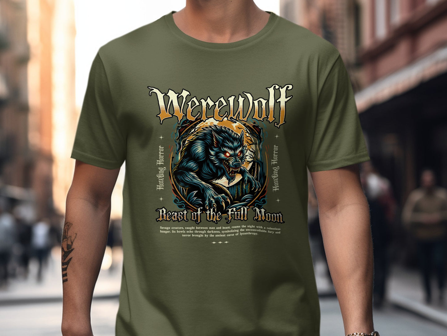 Werewolf Beast of the Full Moon Horror Shirt product