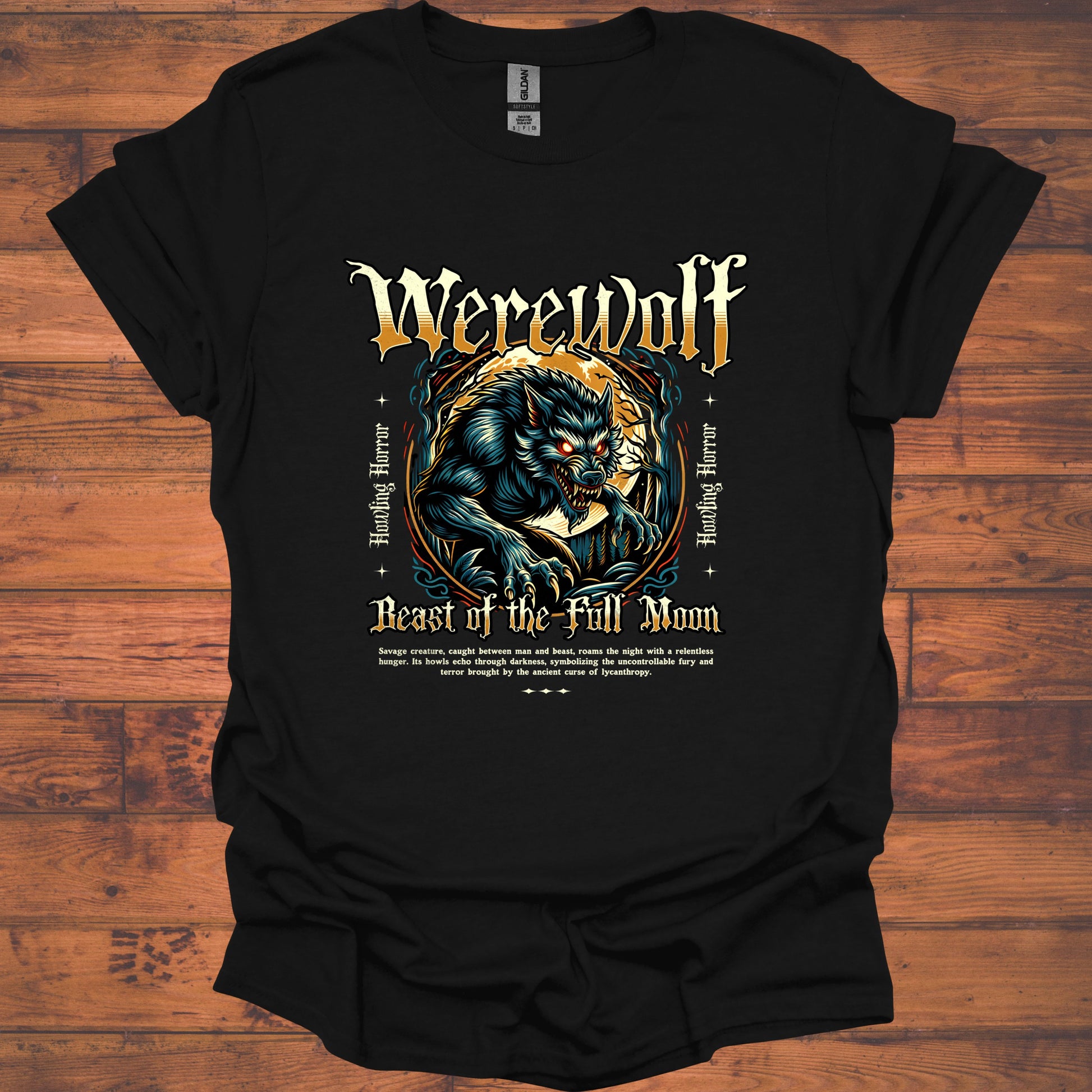 Werewolf Beast of the Full Moon Themed T-shirt product