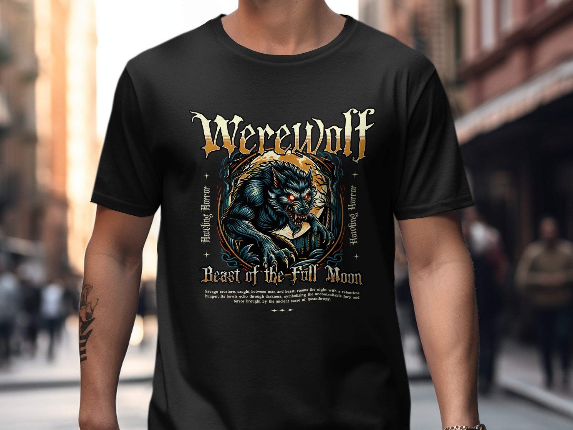Werewolf Beast of the Full Moon Graphic T-shirt product